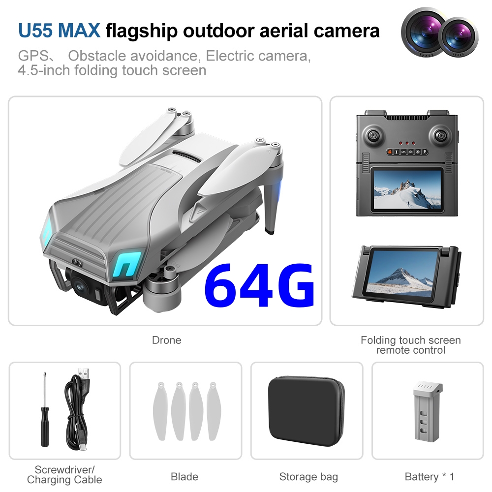 NCZOBOE U55 Professionele GPS  - Drone Gimbal 2 Axis recensie en prijs